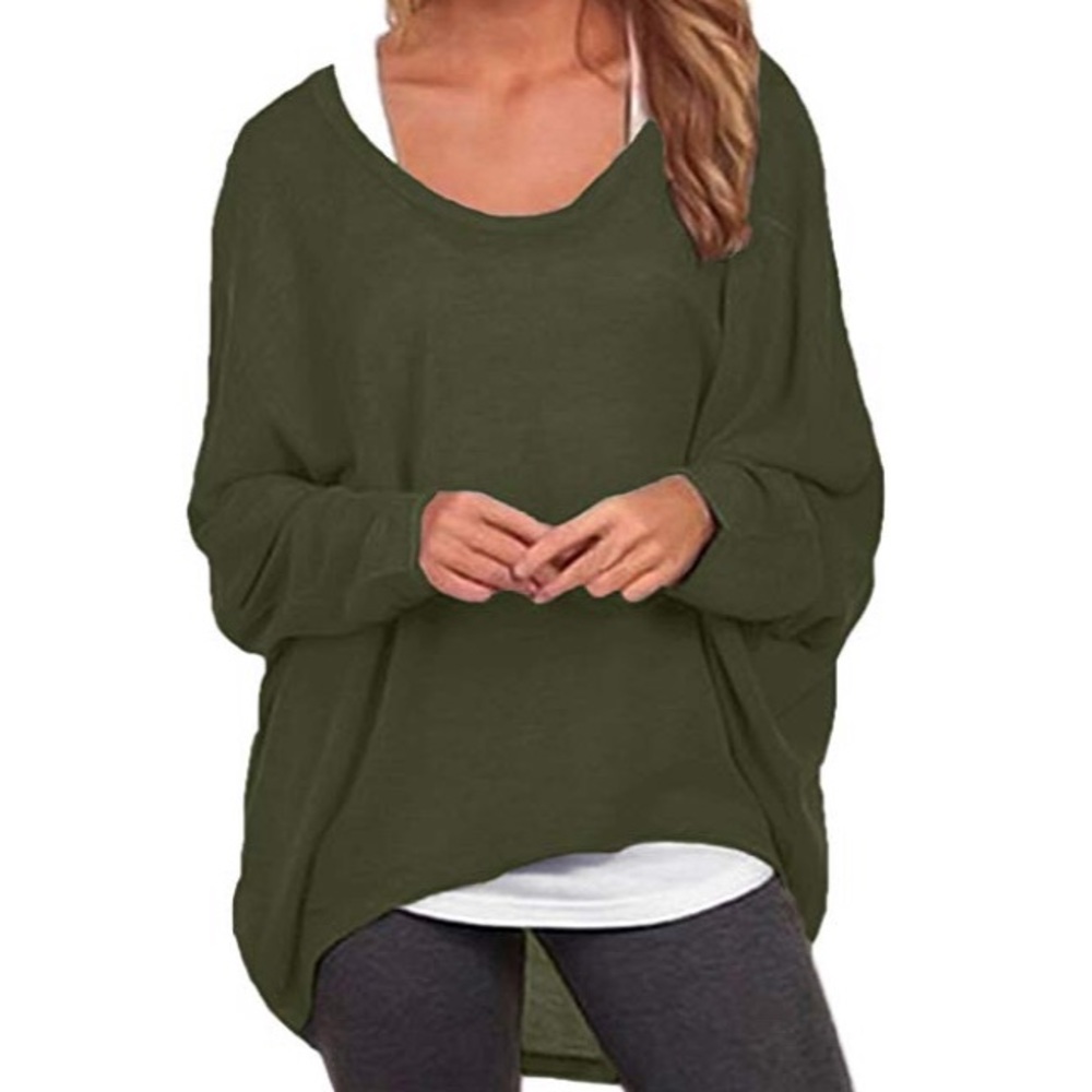 NWOT Batwing Long Sleeve Oversized Top